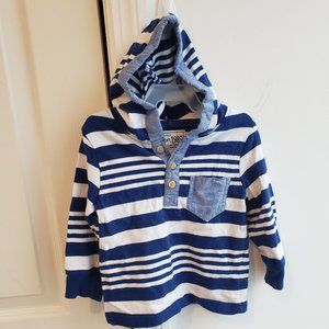 🧸 3/$20 Toddler Striped Shirt with Hood